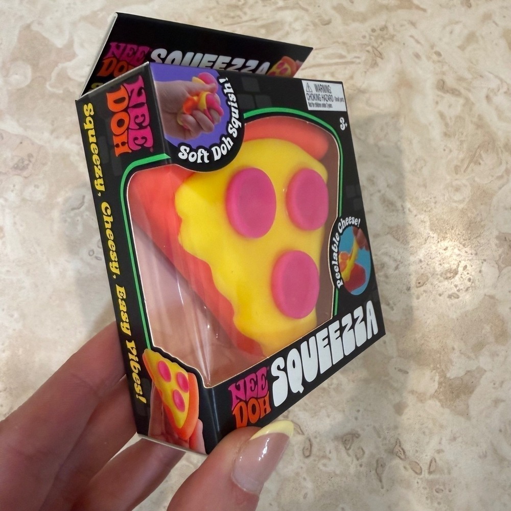 NeeDoh Squeezza Pizza Nee Doh Squishy Sensory Fidget Toy Stress Relief NEW - Picture 3 of 5